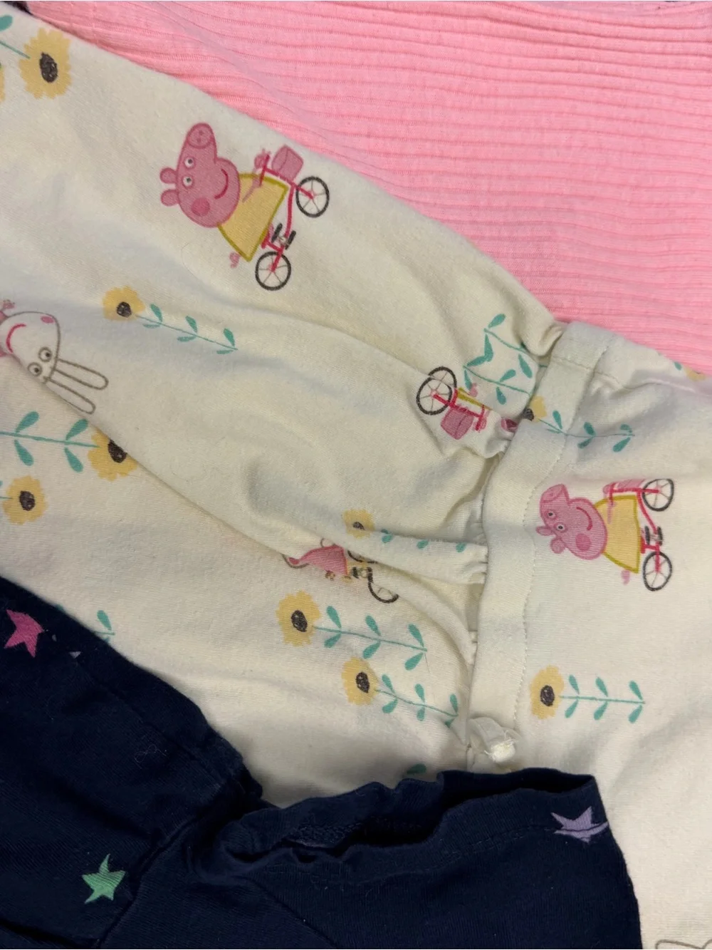 Kids Mixed Pajama & Sleepwear Set - Navy Stars, Pink, Cream, White